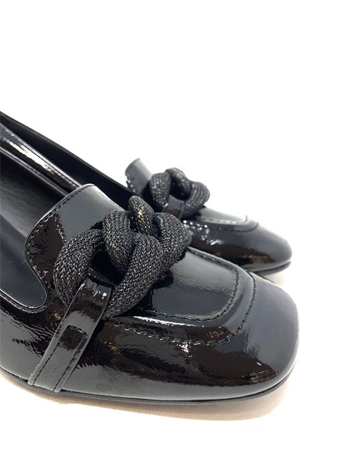 Mocassino donna con tacco IL LACCIO | 584029NAPLACKNERO